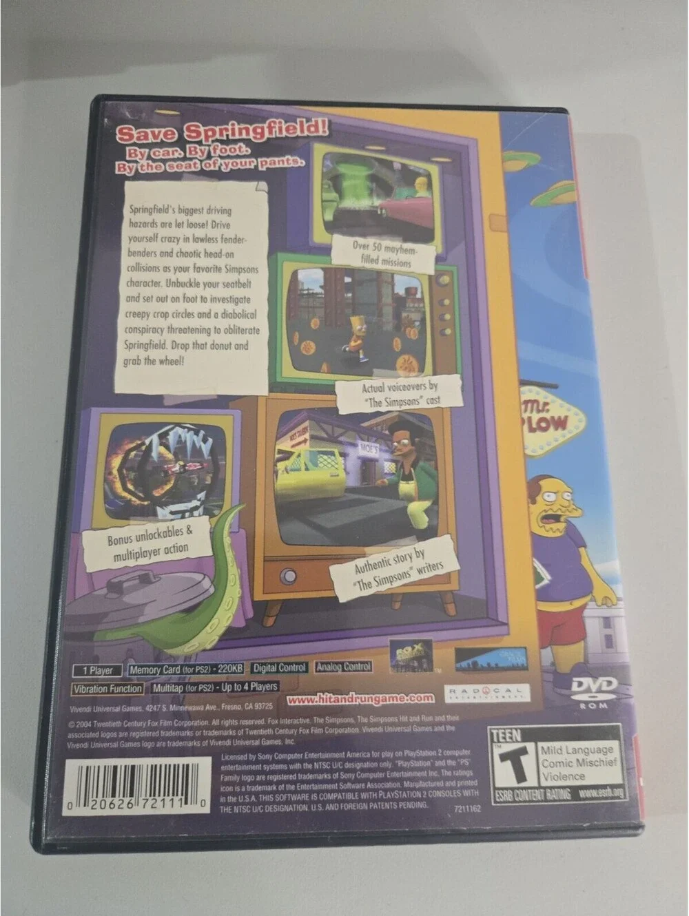 The Simpsons Hit & Run PlayStation 2 PS2 Greatest Hits Complete CIB